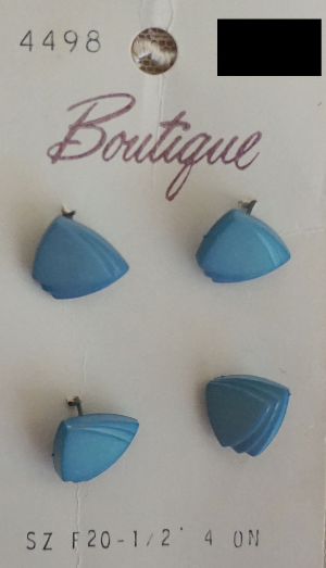 Vintage Boutique 4498 1/2'' 4 Blue Buttons